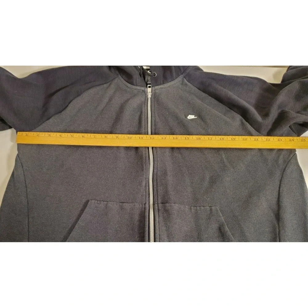 Nike‎ Jacket Mens XL Black Full Zip Hoodie Fleece Jacket